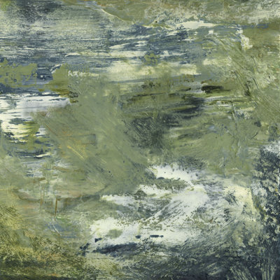 Encaustic Tile In Green II by Sharon Gordon - Wrapped Canvas Painting