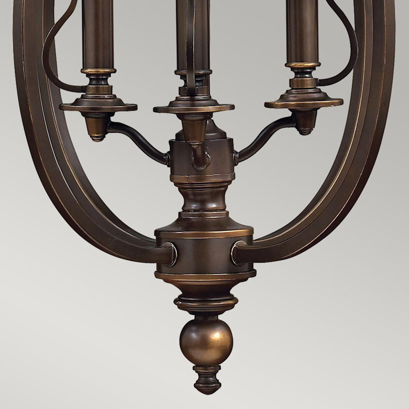 Barkbridge 4 - Light Oil Bronze Lantern Pendant
