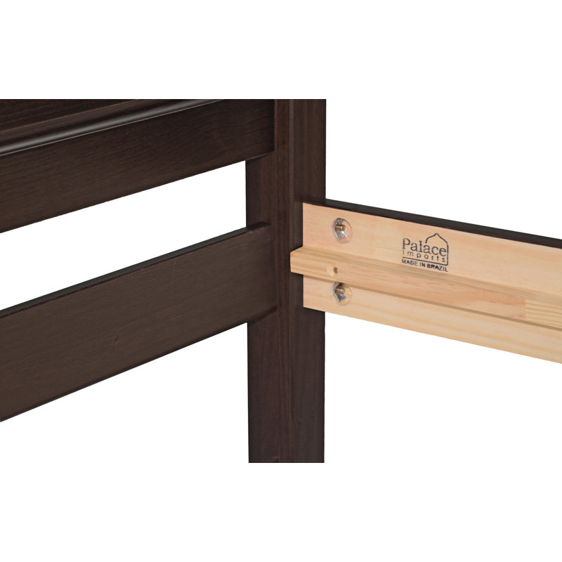 Reston Java Full Pine Wood Platform Bed with Drawer