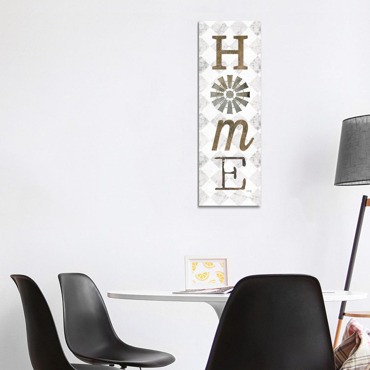 Home with Windmill II by Marla Rae - Typography on Canvas