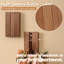 Paquet de 4 crochets muraux pliables: crochets en bois rustique montés pour des serviettes suspendues robustes