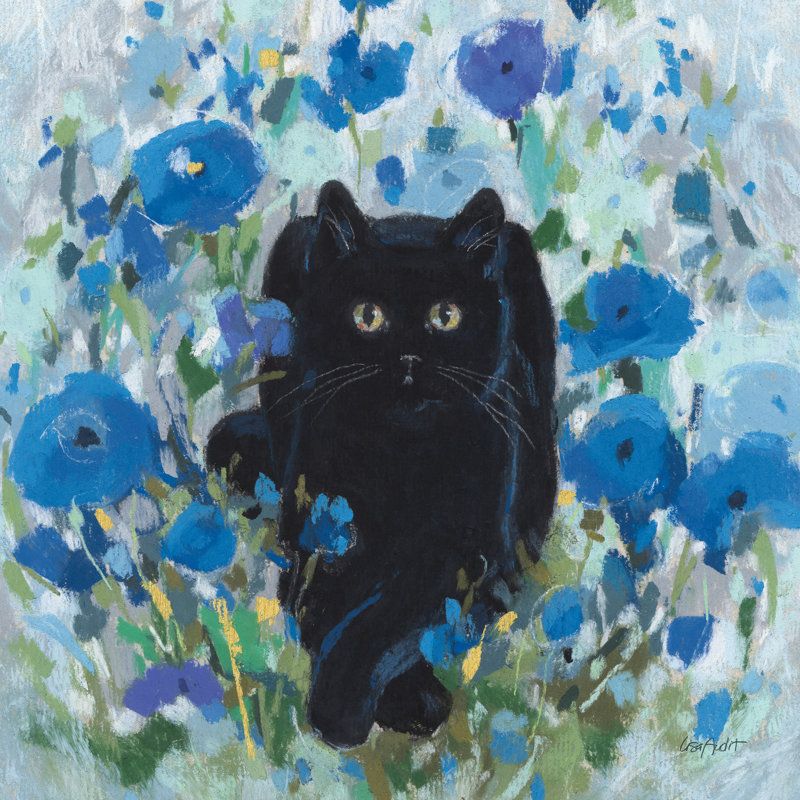 «Illiana Blueming 13 on Canvas» par Lisa Audit, reproduction, H 12 po x l 12 po