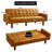 Besharat Memory Foam Tufted Faux Leather Convertible Sofa-86630854