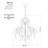 Etosha 5 - Light Steel Dimmable Empire Chandelier