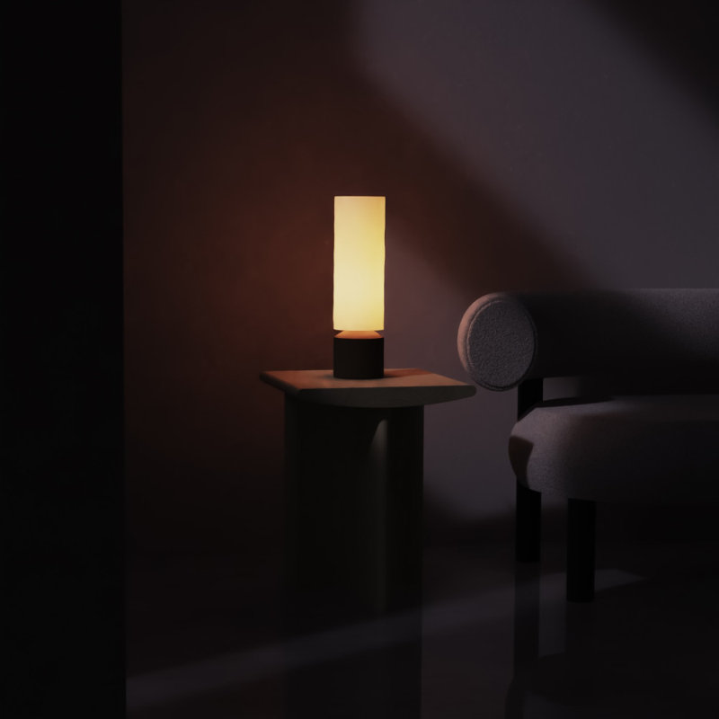 Lago Medium Table Light, Walnut