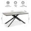 Whitworth Marble Effect 6 Seat Dining Table-1451203812