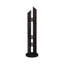 Ynes Modern Black Resin Geometric Sculpture - 64" Tall Freestanding Home & Office Decor