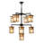 9 - Light Dimmable Tiered Chandelier