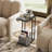 C Table End Table , Couch Table, 2-Tier Side Tables