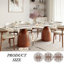 Table de salle à manger 93,7 po Modern-1236755691-1240616943