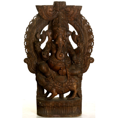 Quatre Ganesha à bras assis sur un rat