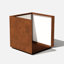 Bac à fleurs cubique en acier Corten Series-20733627