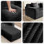Canapé modulaire en L modulaire à 2 places en forme de nuage - Assise profonde sans repose-pieds avec repose-pieds et coussins, tissu en velours côtelé-262309579