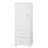 Tall Bathroom Storage Cabinet, Freestanding Storage Cabinet With Two Drawers And Adjustable Shelf, MDF Board With Painted Finish, White-1059731350