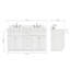 Ensemble de meuble-lavabo double 61 po Hamlet-644051165