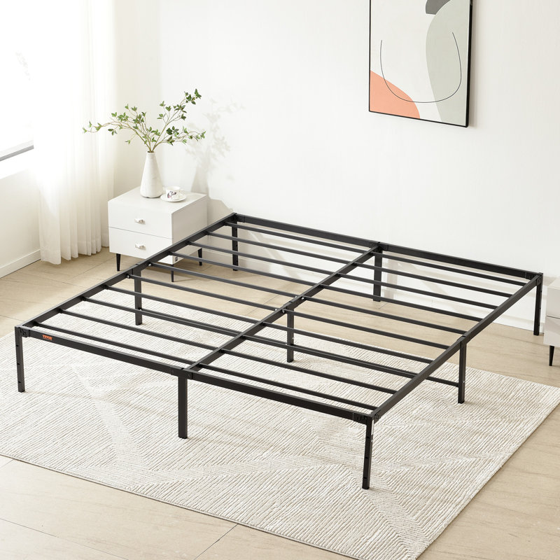 Lit plateforme en acier 14 po Tesfai, Très grand lit, 14"
