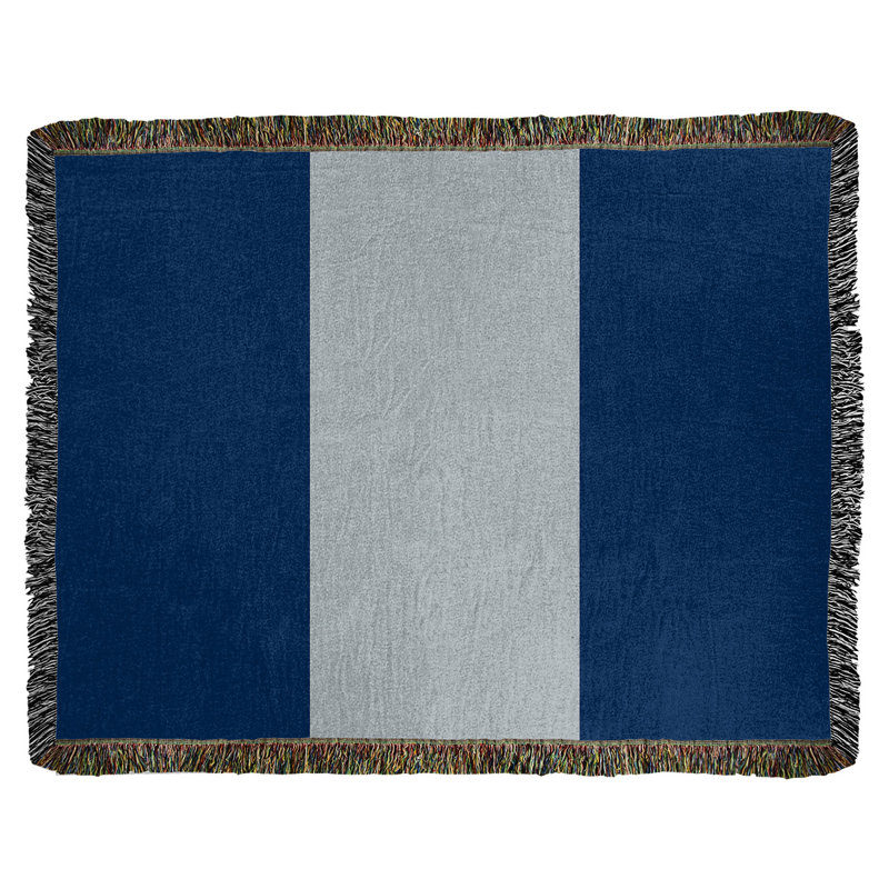 Couverture en coton basket Golden State, l 52 po x L 37 po, Bleu royal Golden State / ardoise / jaune doré