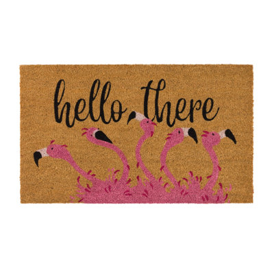 Doormat Coir - Flamingo