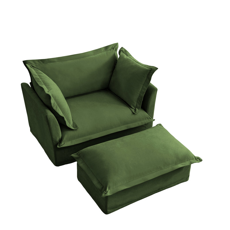 Fauteuil de salon avec, chenille, confort d'assise profond, présence élégante, coutures larges en chenille, housses amovibles, meubles