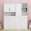 Lit escamotable avec armoire supérieure, tablettes, lit pliable peu encombrant avec éclairage et port USB-1585940846