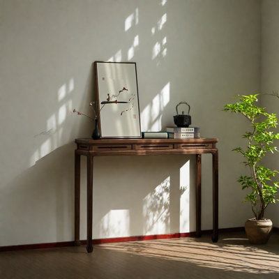 Elm Walnut Console Table