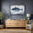 Blue Tuna Fish Artwork, Coastal Marine Life Living Room Pictures, Framed Canvas Giclee Print Wall Art-126136948-126136954