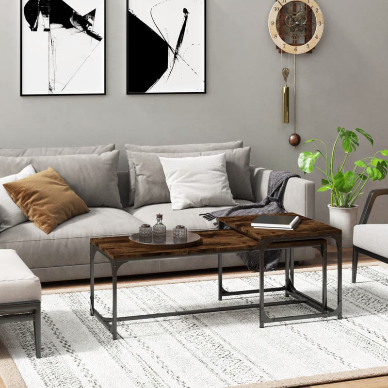 Besaw Frame Coffee Table, Smoked Oak