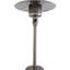 Chauffe-terrasse au gaz 46000 - Acier inoxydable, gris acier, profitez d'un design extérieur à profil bas au propane pour une meilleure chaleur