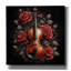  «Violin and Roses» par Rey Klimt, art mural sur toile, 26 po x 26 po-804945164