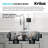 KRAUS Premier 32-in L 18 Gauge Undermount 50/50 Double Bowl Stainless Steel Kitchen Sink and Commercial Style Pull Down Faucet in Spot-Free Stainless Steel