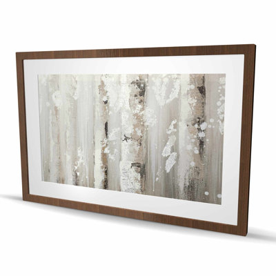 Delicate Birch Trees - Framed Matted Print for Home Decor