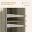 Buffet avec comptoir en bois massif, armoire de rangement moderne avec 3 tiroirs, portes et tablette réglable-1109151022
