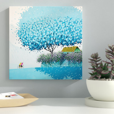 «Winter», peinture sur bois