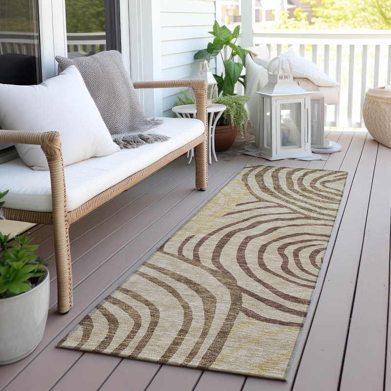 Leis Abstract Indoor Rug, Runner 2'3" x 7'6"