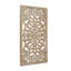 Décoration murale florale en bois