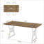 Extendable Metal Base Dining Table