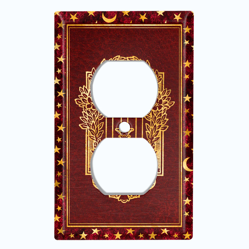 Plaque murale élégante à 1 prise murale Elegant Candles Wreath Night Star, Marron