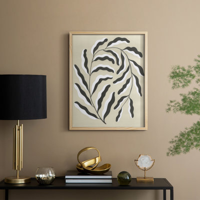 Emerging Weeds I Framed Print - Solid Wood