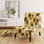 Motif artistique à fantaisie à pois - Fauteuil de chambre rembourré moderne, fauteuil d'appoint à pois