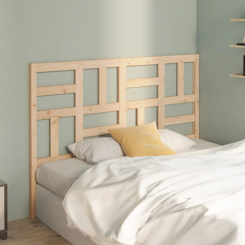 Menzel Solid Wood Headboard, 166 x 104 cm, Oak