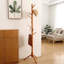 Floresha Solid Wood Freestanding 8 - Hook Coat Rack