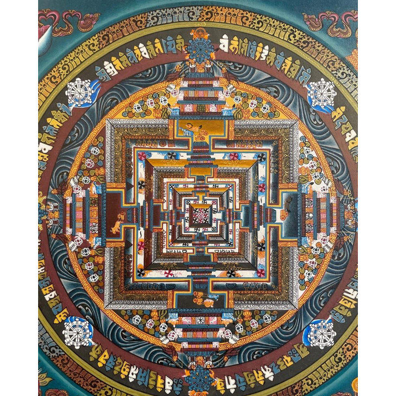 Kalachakra Mandala Thangka (Brocadeless Thangka)