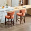 Ensemble de 2 tabourets de bar à hauteur de comptoir Mid Century Modern