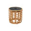 Table d'appoint ronde en osier Kacyn