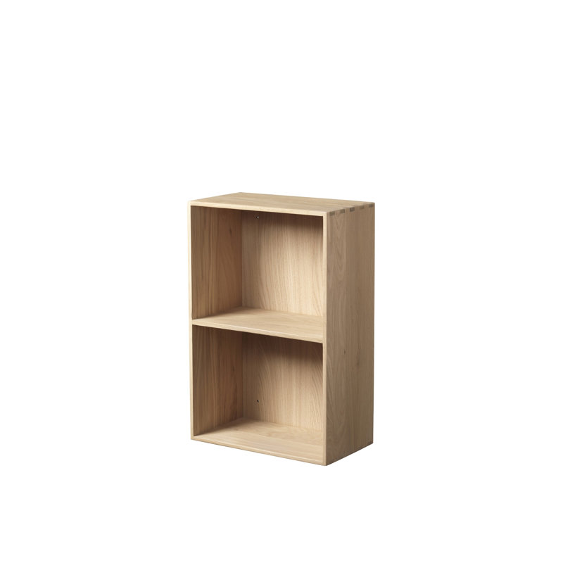 Mogens Kock B98 Solid Wood Bookcase, (2 Shelves) 14.17"H x 21.26"W x 7.87"D
