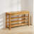 3-Tier Wooden Shoe Rack Bench With Storage – Mid-Century Modern Compact Design, 550 Lbs Capacity-538400926