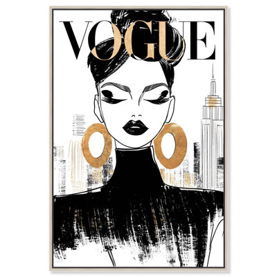 Mascara Eye Shadow Cover Canvas Print Fashion Art by Art Remedy