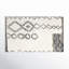 Kaylee Sahara Boho Stain/Fade Resistant Non-Slip Machine Washable Gray/Ivory Bath Rug-559588700