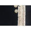 Tapis noir de haute qualité noué à la main
