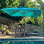 Parasol carré en porte-à-faux 12 pi x 12 pi Moira, bleu turquoise-1249111583-1316478936